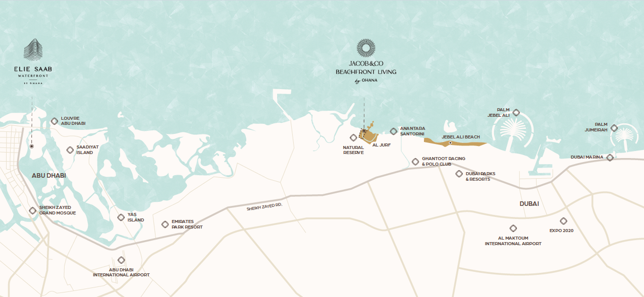 Location map for Al Jurf