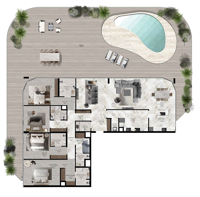 Penthouse Type A layout
