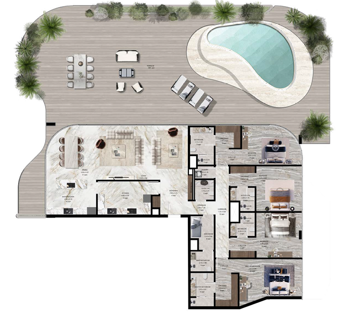 Penthouse Type B layout