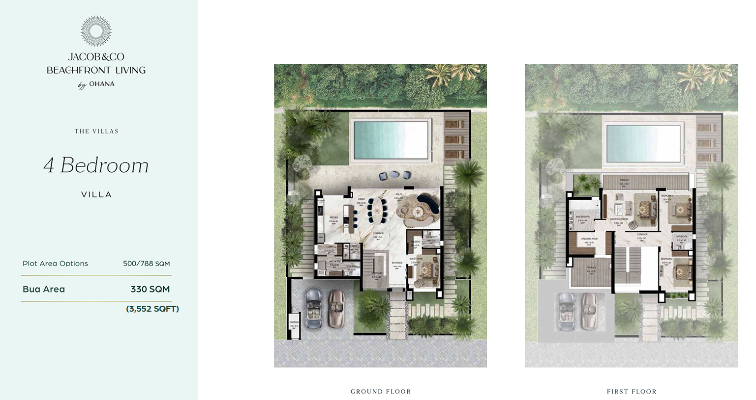 4 bedroom villa layout